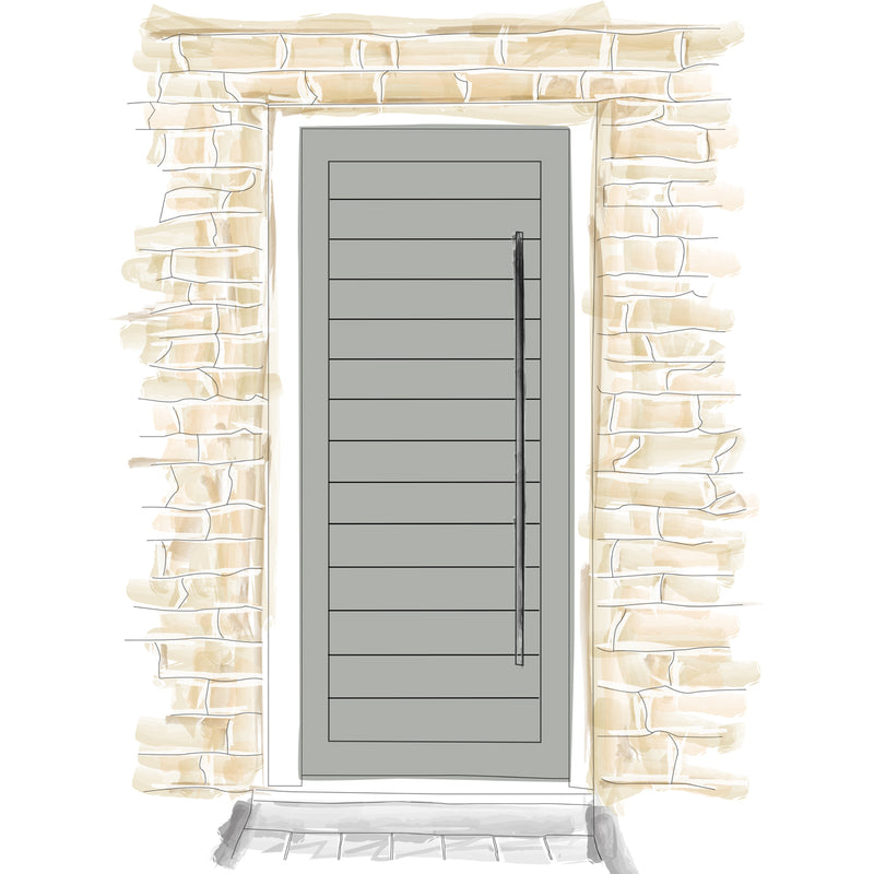 Door + Single Glazed Panel - Above - DUKBF5