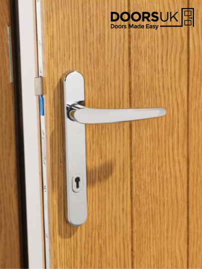 External Door Set - Brass - Left -  Inward - E114  L