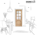 Riviera Six Light Raised Mouldings Unfinished - DUK1191 - (PFGORIVRM)