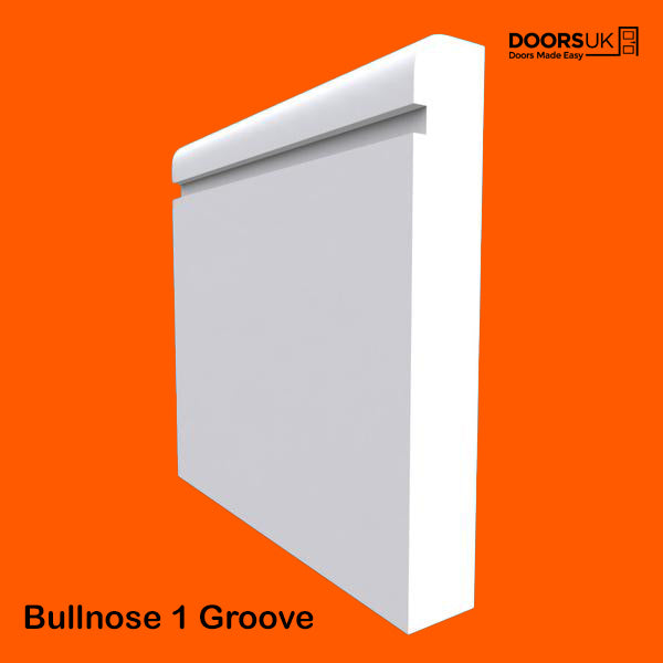 Bullnose 1 Groove MDF Skirting Board