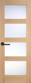 Shaker Four Panel Frosted Glazed Unfinished - DUK1136 - (OSHAKERFG)