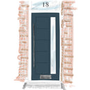 Door + Single Glazed Panels - Left & Right - DUKBF4