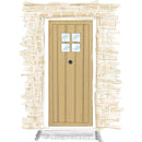 Door + Single Glazed Panels - Above & Left- DUKBF6