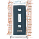 Door + Single Glazed Panel - Above - DUKBF5