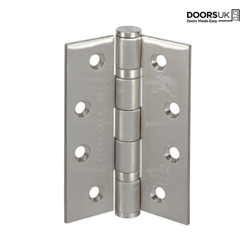 Satin Stainless Steel Fire Hinges (Pack of Three)  - DUKH080