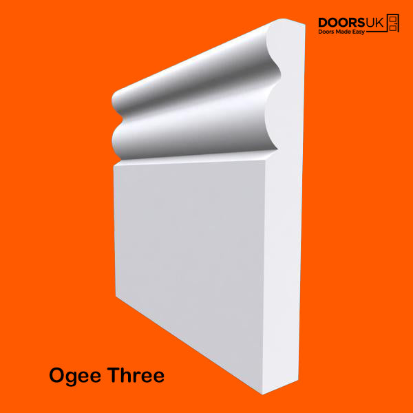 Ogee Three MDF Skirting Board
